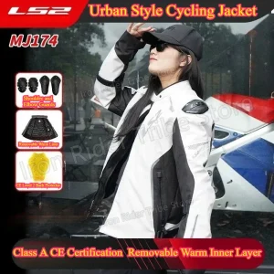 LS2 Urban Winter Motorcycle Jacket Men Women CE Certified Waterproof Warm Riding Gear with Removable Liner and Protective Armor - AliExpress Motorcycle Equipments
