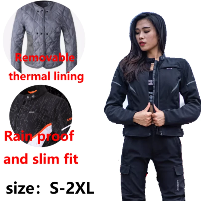 LYSCHY Winter Motorcycle Jacket Women Warm Waterproof Riding Clothing Anti-fall Motocross Wear-resistant motorcycle armor - AliExpress Motorcycle Equipments