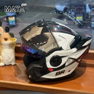 Original BR Motorcycle Helmet BR BR79 Advant Modular Helmets Men Women Double Visor Motorbike Flip Up Helmet Cascos Para Moto - AliExpress Motorcycle Equipments