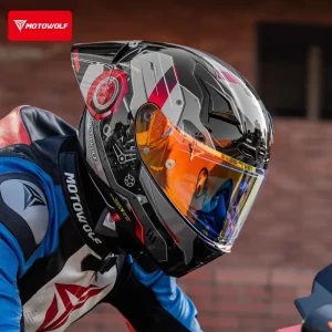 MOTOWOLF H1 Motorcycle Helmet BigT Ail Men Women Locomotive Full Helmet Lightweight ALL Seasons Cascos Para Moto Racing Casco - AliExpress Motorcycle Equipments