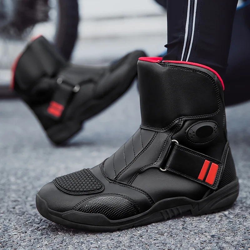 Summer Black Leather Motorcycle Shoes Men Women Waterproof Breathable Rally Boots Adventure Off-Road Motorcycle Boots Retro - AliExpress Motorcycle Equipments