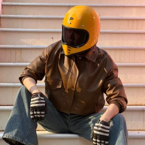 Retro Full Face Motorcycle Helmet Beak Bird Mouth Vintage Cafe Racer Helmet for Cruiser Scooter Men Women - AliExpress Motorcycle Equipments