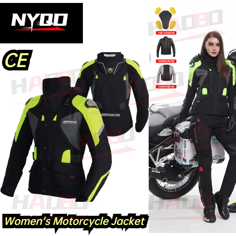BENKIA Women's Motorcycle Jacket Summer Protective Gear Motocross Off-Road Racing Jacket Chaqueta Moto CE Protection - AliExpress Motorcycle Equipments