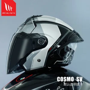 Hot MT 4/3 Jet Helmet Motorbike Helmet Double Visor Helmets Cascos Para Moto DOT Casco Women Scooter Casque Moto Blue Cosmo - AliExpress Motorcycle Equipments