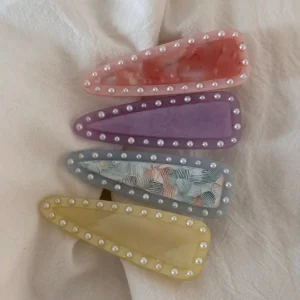 Barrette Acetate Triangle with Pearl Duck Bill Side Clip Korean Style Premium Elegant Comfortable for All Day Accessories Women - AliExpress Hair Care & Styling