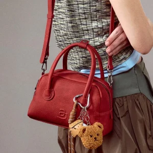 JACD Red Women's Crossbody Bag Wedding Handbag Bowling Boston Bag Birthday Gift Soft PU Leather Pillow Shape Casual Shoulder Bag - AliExpress Women's Handbags