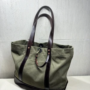 casual travel work canvas genuine leather men's women's large-capacity tote bag vintage organizer handmade big handbag - AliExpress Men's Bags