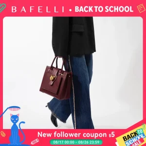 BAFELLI Luxury Leather Women's Bag 2026 New Model Large Capacity Multi-compartment Handheld Crossbody Bag Fashion Commuter - AliExpress Women's Handbags
