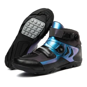 Men Women Motorcycle Boots Waterproof Breathable Leather Moto Shoes Anti Slip Wear Resistant Short Motocross Riding Footwear - AliExpress Motorcycle Equipments