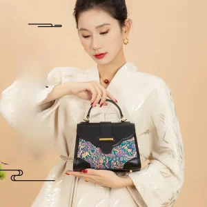 New High-end Women's Handbag, Cowhide Silk Embroidered Chinese Style Fashion Handmade Women's Bag - AliExpress Women's Handbags