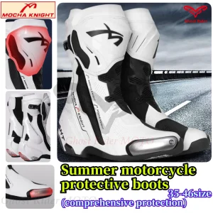 MOCHA Knight Motorcycle boots Riding Competitive Track Boots Rally Boots Men Women Locomotive Shoes Summer Breathable Anti-drop - AliExpress Motorcycle Equipments