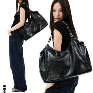 2025 Retro Fashion Personalized High-end Pleated Women Bag Metal Chain Shoulder Strap Large Capacity Single Shoulder Bag Trendy - AliExpress Women's Handbags