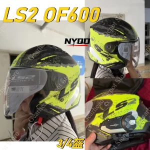 LS2 OF600 Open Face Motorcycle Helmet Dual Lens Anti UV Windproof 3C ECE Certified Adult Men Women Summer All Season Scooter - AliExpress Motorcycle Equipments