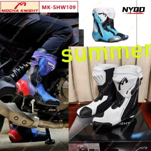MOCHA Motorcycle Boots Men Women Racing Riding Boots Breathable Anti Fall Protective Motocross Off Road Track Boots Biker Shoes - AliExpress Motorcycle Equipments