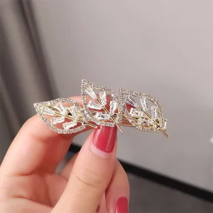 Forest Retro Leaf Spring Jaw Clip for Women Side Fringe Hair Pin Korean Style Top Clip Premium High Quality Daily Use - AliExpress Hair Care & Styling