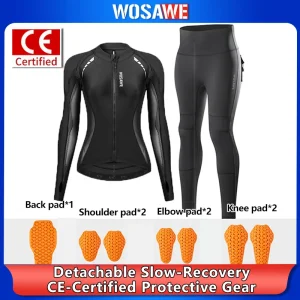 WOSAWE Women Motorcycle Riding Jacket & Pants Set with Removable Soft Pads Summer Breathable Gear - AliExpress Motorcycle Equipments