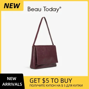 BEAUTODAY Shoulder Bags Women Cow Leather Large Capacity Commuter Solid Handbags City Ladies Bags Handmade 62187 - AliExpress Women's Handbags