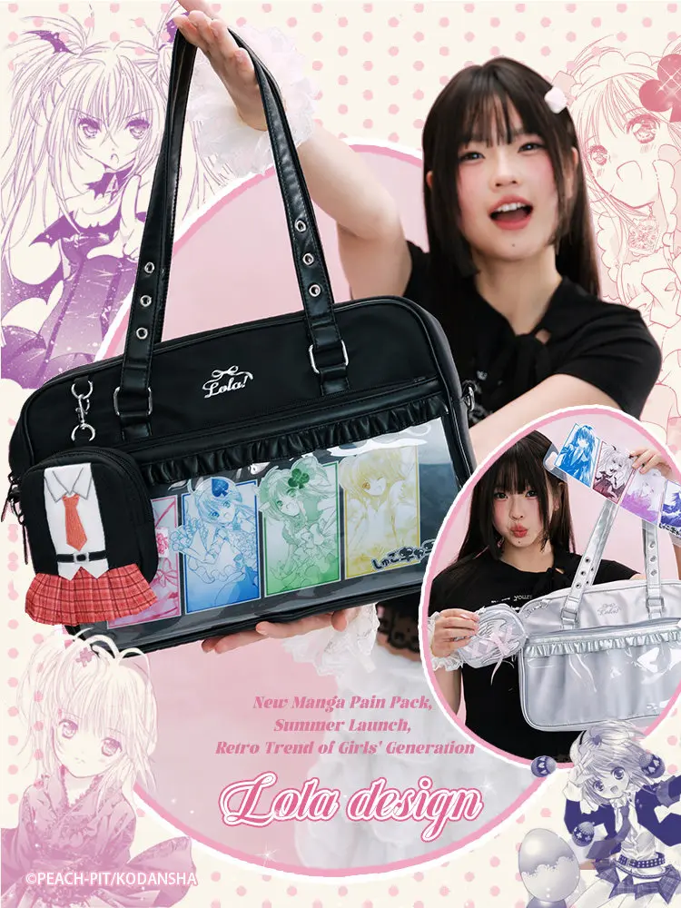 Japanese Original Black Large-capacity JK Commuter Uniform Shoulder Bag Women's Two-dimensional Comic Exhibition Lta Bag Female - AliExpress Men's Bags