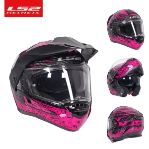 LS2 FF903 Carbon Fiber Flip Up Motorcycle Helmet Dual Lens Windproof Rally Helmet Universal Men Women All Season Summer Use - AliExpress Motorcycle Equipments