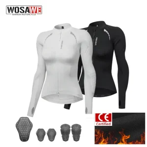 WOSAWE Women Motorcycle Riding Jacket Reflective Summer Biker Shirt with Removable Armor Pads Full Zipper Motorbike Gear - AliExpress Motorcycle Equipments