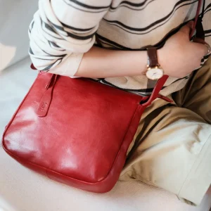 Organizers designers handmade genuine leather women's red crossbody bag outdoors party luxury real cow leather shoulder bag - AliExpress Women's Handbags