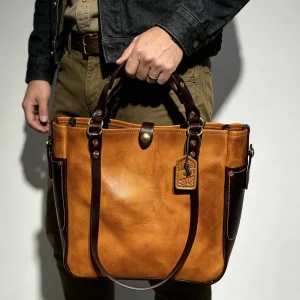PNDME fashion vintage high-quality genuine leather men's tote bag casual designer handmade cow leather women's work handbag - AliExpress Men's Bags