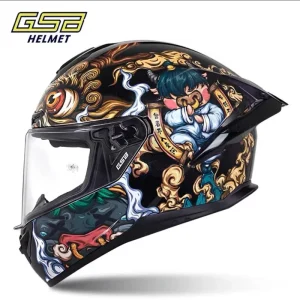 GSB 361GT Full Face Motorcycle Helmet Universal for Men Women Racing Helmet with Large Spoiler 4‑Season SuitableforSpring Riding - AliExpress Motorcycle Equipments