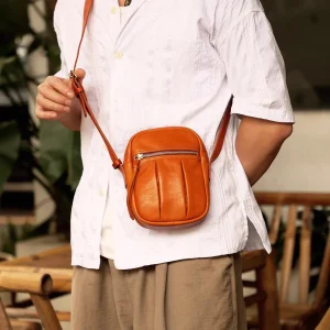 casual daily fashion designers vegetable tanned cowhide men's women's small shoulder bag genuine leather phone crossbody bag - AliExpress Men's Bags