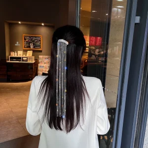 Shiny Diamond Tassel Jaw Clip Heavy Style for Women Korean Fashion Design Premium Rhinestone Hair Accessory Daily Use - AliExpress Hair Care & Styling