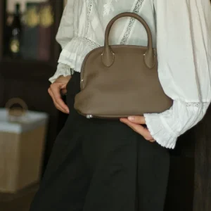 Black Fashion Simple Genuine Leather Women Shell BagHandbag Real Leather Lady Tote Shoulder Crossbody Bag New - AliExpress Women's Handbags