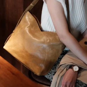 Fashion designers handmade genuine leather women's shoulder bag casual vintage cow leather large-capacity female underarm bag - AliExpress Men's Bags