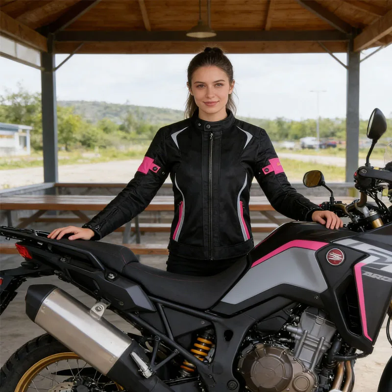 Women Motorcycle Riding Jacket Summer Breathable Motorbike Armor Coat 5 Protective Pads & Waterproof Liner Accessories for Lady - AliExpress Motorcycle Equipments