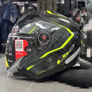 LS2 OF603 Carbon Fiber Motorcycle Open Face Helmet Dual Visor Half Helmet For Men Women All Seasons - AliExpress Motorcycle Equipments