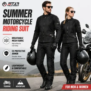 STAR FIELD KNIGHT Motorcycle Riding Jacket Pants Summer Mesh Breathable Protective Gear Touring Suit For Men Women - AliExpress Motorcycle Equipments