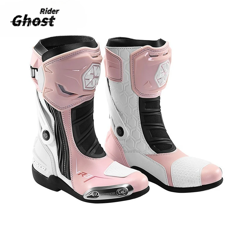 Professional Motorbike Boots Women Riding Durable Anti-Slip Motorcycle Protective Shoes Motocross Boots Waterproof Windproof - AliExpress Motorcycle Equipments