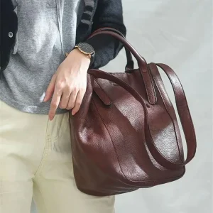fashion luxury designer natural genuine leather ladies handbags weekend daily party soft real cowhide women's tote shoulder bag - AliExpress Women's Handbags