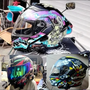 KUQIBAO Flip Up Motorcycle Helmet Built-in Bluetooth Anti-fog Double Lens DOT Approved Full Face Casco Moto for Men Women - AliExpress Motorcycle Equipments