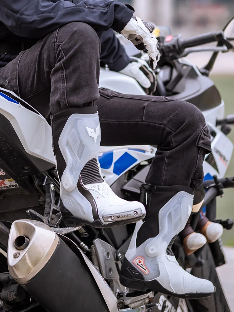 Doohan Flying Shadow Motorcycle Riding Boots Locomotive Knight Anti-drop Professional Track Boots Racing Shoes Men Women - AliExpress Motorcycle Equipments