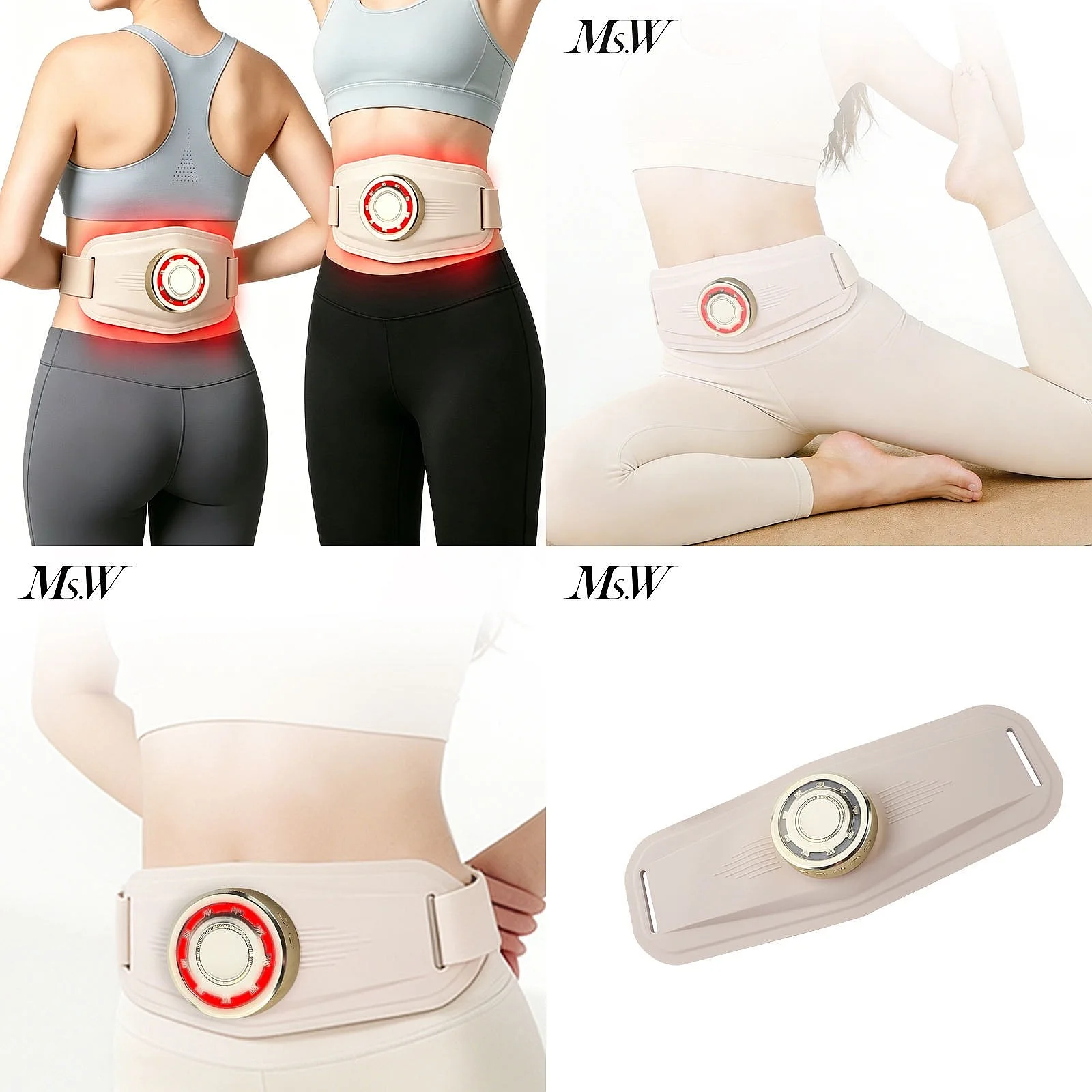 Ab Toning Belt with EMS Pulse Heating LED for Fat Burning and Gastrointestinal Peristalsis Back for Pain Relief Women Men Unisex - AliExpress Hair Care & Styling