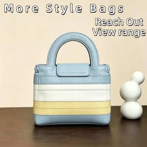 New Luxury High Quality Women Tote Bag Female Patchwork Designer Shoulder Bags Vintage Striped Genuine Leather Ladies Handbags - AliExpress Women's Handbags