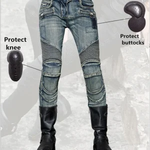 Uglybros Women Motorcycle Riding Pants Lncision Jeans/Leisure Motorbike Jeans/Female Money Road Locomotive Jeans - AliExpress Motorcycle Equipments