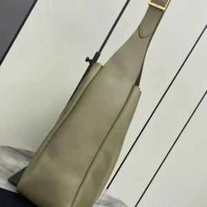 Women Sage Green Minimalist Soft Leather Hobo Shoulder Bag Adjustable Gold Buckle Strap Large Capacity Casual Commute Underarm Tote Handbag - AliExpress Women's Handbags