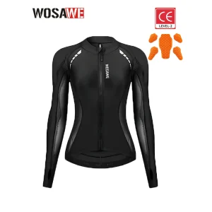WOSAWE Women Motorcycle Riding Jacket Summer Mesh Breathable Biker Shirt with Removable Back Shoulder Elbow Pads Moto Gear - AliExpress Motorcycle Equipments
