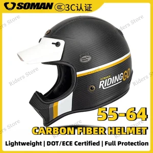 Vintage M7 Carbon Fiber Full Face Moto Helmet Adventure Rally Offroad Helmet Mountain Touring Motorcycle Helmet Men Women - AliExpress Motorcycle Equipments