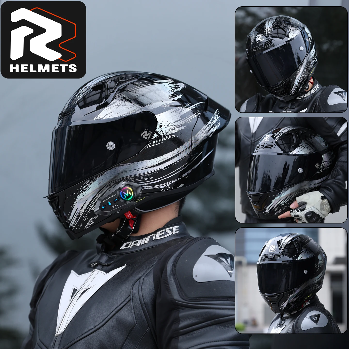 RR Motorcycle Helmet Full Face Racing Off-road Motorbike Helmets Capacetes Men Women Cascos Para Moto DOT Approved Four Seasons - AliExpress Motorcycle Equipments