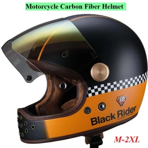 BEON Carbon Fiber Motorcycle Helmet Retro Full Helmet Men Women Four Season Universal Helm - AliExpress Motorcycle Equipments