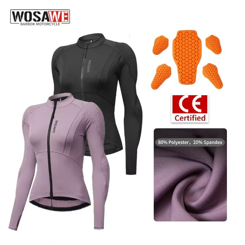 WOSAWE Motorcycle Soft Armor Women Full Body Summer Motorbike Skiing Jacket Lady Motocross Racing Undershirt CE - AliExpress Motorcycle Equipments