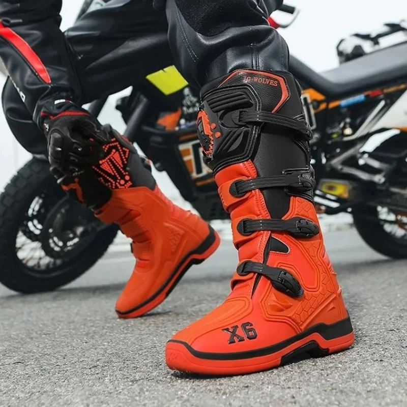 Men Motorcycle Boot Men Women Riding Mid-Calf Ankle Protective Shoes Moto Motorbike Equipment Racing Long Motorcycle Boots - AliExpress Motorcycle Equipments