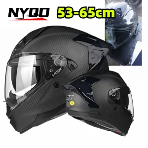 Carbon Fiber Full Face Motorcycle Helmet F605 Dual Visor Four Season Unisex Motorbike Racing Safety Helmet for Men Women Riders - AliExpress Motorcycle Equipments