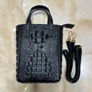2025 Crocodile Leather Skull Handbag For Women's Casual And Versatile Real Crocodile Backbone Leather Shoulder Crossbody Bag 45 - AliExpress Women's Handbags